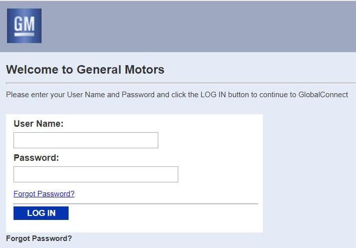 gmglobalconnect login portal