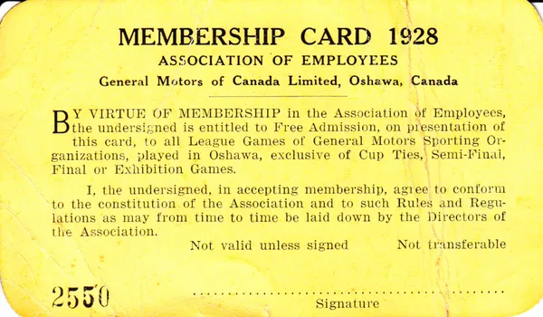 membership card