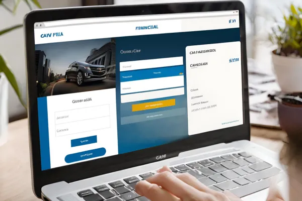 A chart displaying the best car leasing companies in the UK, highlighting the GM Financial login option prominently.