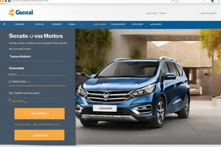 An inviting car rental platform showcasing General Motors Socrates cars, designed for seamless user experience and bookings.